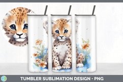 Wild Cats Leopard Tumbler Sublimation 20 oz Skinny Tumbler D Product Image 1