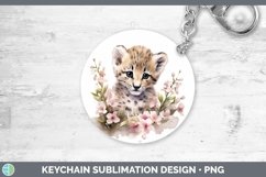 Wild Cats Leopard Clouded Keychain Sublimation Keyring Desig Product Image 1
