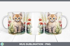 Wild Cats Pampas Cat Mug Wrap Sublimation Coffee Cup Designs Product Image 1