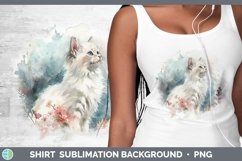 Boho Cat Angora Cat Shirt Sublimation Sublimation Background Product Image 1