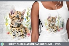 Boho Cat Savannah Cat Shirt Sublimation Sublimation Backgrou Product Image 1