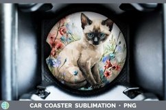 GorgeousBoho Cat Car Coaster design.
