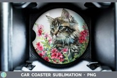 GorgeousBoho Cat Car Coaster design.