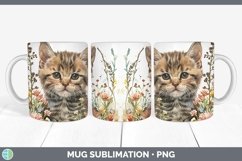 GorgeousBoho Cat Mug Wrap design.