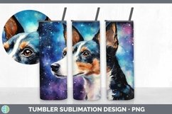 Galaxy Fox Terrier Dog Tumbler | Bundle 20 oz Skinny Tumbler Product Image 3