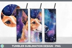Galaxy Fox Terrier Dog Tumbler | Bundle 20 oz Skinny Tumbler Product Image 4