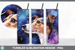 Galaxy Fox Terrier Dog Tumbler | Bundle 20 oz Skinny Tumbler Product Image 5