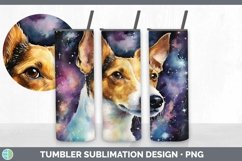 Galaxy Fox Terrier Dog Tumbler | Bundle 20 oz Skinny Tumbler Product Image 6