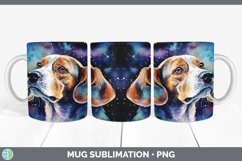 GorgeousWatercolor Beagles Mug Wrap design.