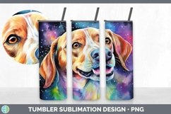 Galaxy Beagle Dog Tumbler | Bundle 20 oz Skinny Tumbler Desi Product Image 4