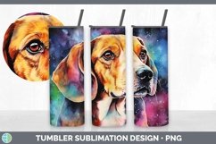 Galaxy Beagle Dog Tumbler | Bundle 20 oz Skinny Tumbler Desi Product Image 5