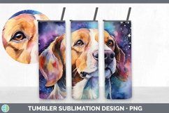 Galaxy Beagle Dog Tumbler | Bundle 20 oz Skinny Tumbler Desi Product Image 7
