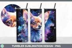 Galaxy Chihuahua Dog Tumbler | Bundle 20 oz Skinny Tumbler D Product Image 3