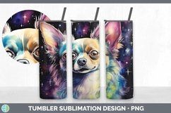 Galaxy Chihuahua Dog Tumbler | Bundle 20 oz Skinny Tumbler D Product Image 5
