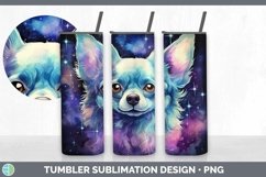 Galaxy Chihuahua Dog Tumbler | Bundle 20 oz Skinny Tumbler D Product Image 6