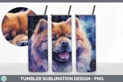 Galaxy Chow Chow Dog Tumbler | Bundle 20 oz Skinny Tumbler D Product Image 2