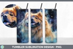 Galaxy Chow Chow Dog Tumbler | Bundle 20 oz Skinny Tumbler D Product Image 3
