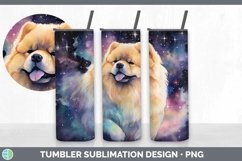 Galaxy Chow Chow Dog Tumbler | Bundle 20 oz Skinny Tumbler D Product Image 5