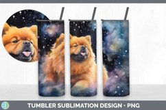 Galaxy Chow Chow Dog Tumbler | Bundle 20 oz Skinny Tumbler D Product Image 6