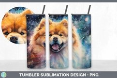 Galaxy Chow Chow Dog Tumbler | Bundle 20 oz Skinny Tumbler D Product Image 7