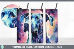 Galaxy Great Dane Dog Tumbler | Bundle 20 oz Skinny Tumbler Product Image 2