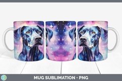 Galaxy Great Dane Dog Mug Wrap | Bundle Coffee Cup Designs Product Image 3