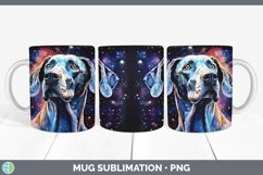 Galaxy Great Dane Dog Mug Wrap | Bundle Coffee Cup Designs Product Image 5