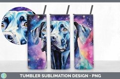 Galaxy Great Dane Dog Tumbler | Bundle 20 oz Skinny Tumbler Product Image 6