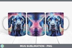 Galaxy Great Dane Dog Mug Wrap | Bundle Coffee Cup Designs Product Image 7