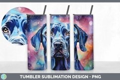 Galaxy Great Dane Dog Tumbler | Bundle 20 oz Skinny Tumbler Product Image 7