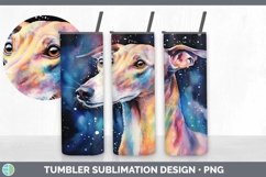Galaxy Greyhound Dog Tumbler | Bundle 20 oz Skinny Tumbler D Product Image 4