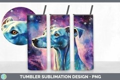 Galaxy Greyhound Dog Tumbler | Bundle 20 oz Skinny Tumbler D Product Image 5