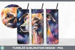 Galaxy Greyhound Dog Tumbler | Bundle 20 oz Skinny Tumbler D Product Image 7