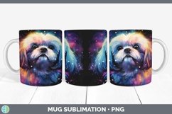 Galaxy Lhasa Apso Dog Mug Wrap | Bundle Coffee Cup Designs Product Image 3