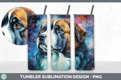 Galaxy Saint Bernard Dog Tumbler | Bundle 20 oz Skinny Tumbl Product Image 4