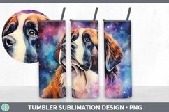 Galaxy Saint Bernard Dog Tumbler | Bundle 20 oz Skinny Tumbl Product Image 6