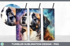 Galaxy Saint Bernard Dog Tumbler | Bundle 20 oz Skinny Tumbl Product Image 7