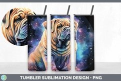 Galaxy Shar Pei Dog Tumbler | Bundle 20 oz Skinny Tumbler De Product Image 2