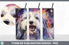 Galaxy Sheepdog Dog Tumbler | Bundle 20 oz Skinny Tumbler De Product Image 5
