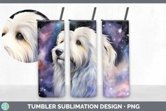 Galaxy Sheepdog Dog Tumbler | Bundle 20 oz Skinny Tumbler De Product Image 6