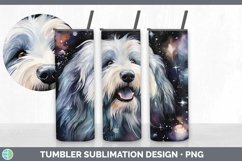 Galaxy Sheepdog Dog Tumbler | Bundle 20 oz Skinny Tumbler De Product Image 7
