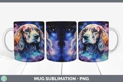 Galaxy Spaniel Dog Mug Wrap | Bundle Coffee Cup Designs Product Image 3