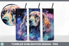 Galaxy Spaniel Dog Tumbler | Bundle 20 oz Skinny Tumbler De Product Image 3