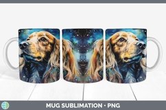 Galaxy Spaniel Dog Mug Wrap | Bundle Coffee Cup Designs Product Image 4