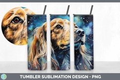 Galaxy Spaniel Dog Tumbler | Bundle 20 oz Skinny Tumbler De Product Image 4