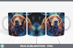 Galaxy Spaniel Dog Mug Wrap | Bundle Coffee Cup Designs Product Image 5