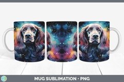 Galaxy Spaniel Dog Mug Wrap | Bundle Coffee Cup Designs Product Image 6