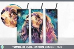 Galaxy Spaniel Dog Tumbler | Bundle 20 oz Skinny Tumbler De Product Image 7