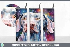 Galaxy Weimaraner Dog Tumbler | Bundle 20 oz Skinny Tumbler Product Image 3