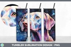 Galaxy Weimaraner Dog Tumbler | Bundle 20 oz Skinny Tumbler Product Image 4
